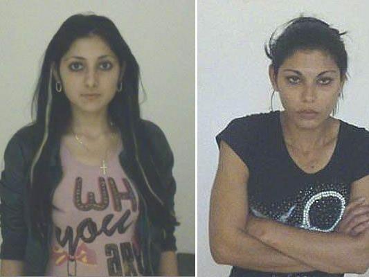 Die beiden Bulgarinnen Stefka G. (18, links im Bild) und Evda G. (21) sollen in Stockerau Diebstähle versucht haben