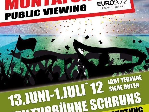 Große und kleine Fußballfans erwartet ab kommenden Mittwoch in der Kulturbühne Schruns eine mitreißende Stadionatmosphäre Große und kleine Fußballfans erwartet ab kommenden Mittwoch in der Kulturbühne Schruns eine mitreißende Stadionatmosphäre