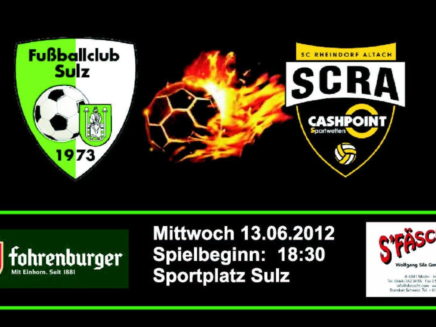 SCR Altach gastiert auf der Sportanlage in Sulz SCR Altach gastiert auf der Sportanlage in Sulz