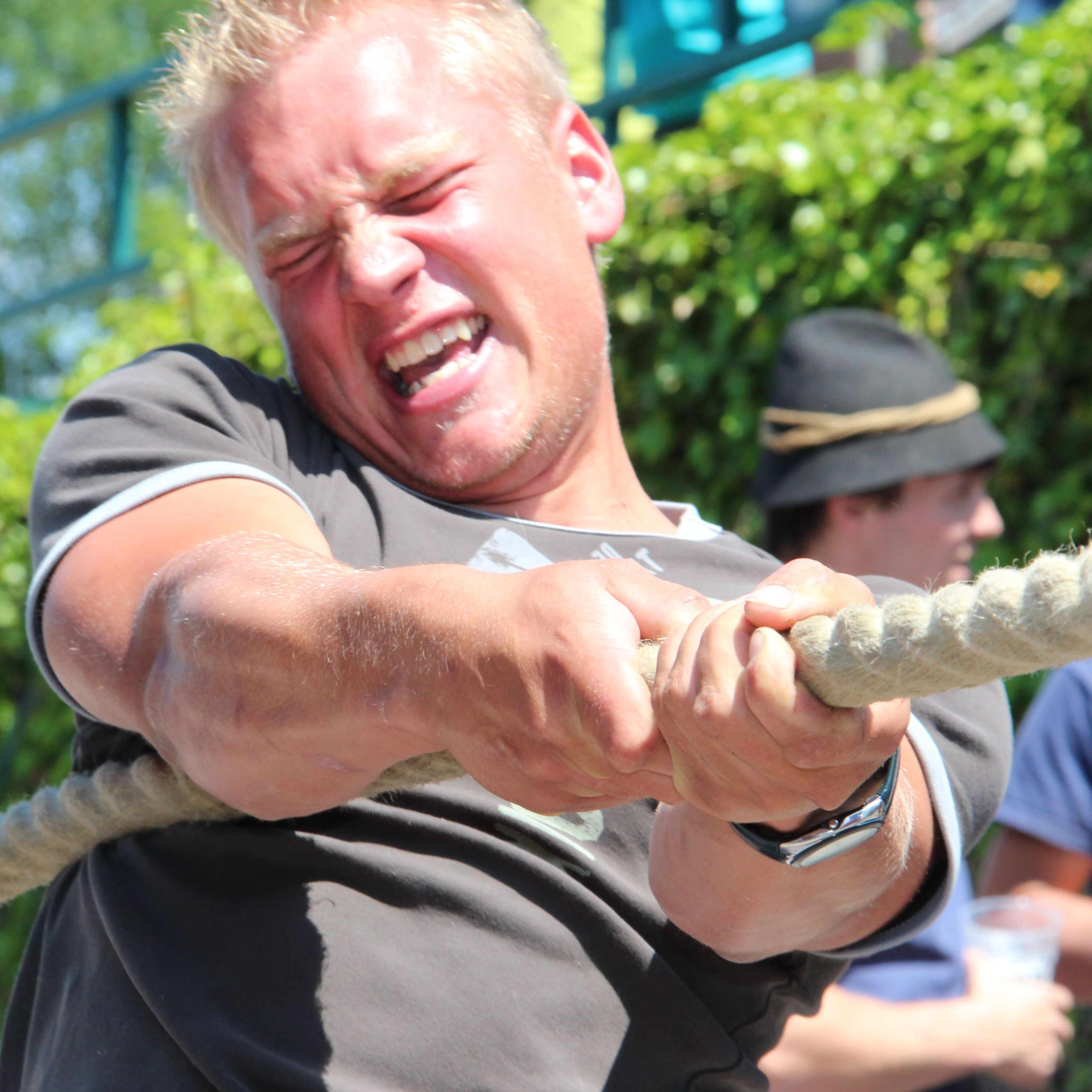 Beim Seilziehen wurde den Teilnehmern einiges abverlangt. Beim Seilziehen wurde den Teilnehmern einiges abverlangt.