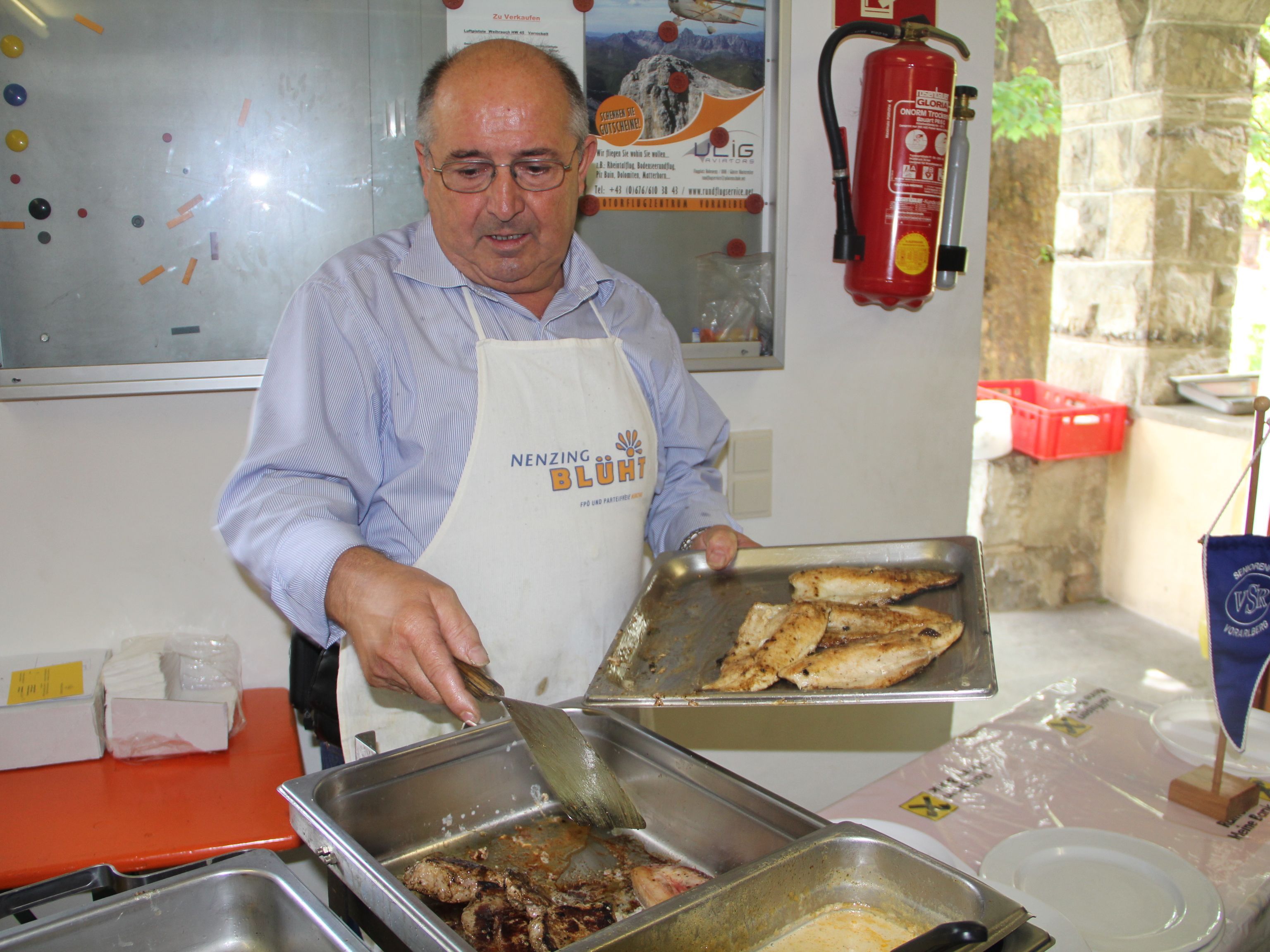 Augusto Clerici, Meister der Kochkünste, verwöhnte uns mit Köstlichkeiten Augusto Clerici, Meister der Kochkünste, verwöhnte uns mit Köstlichkeiten