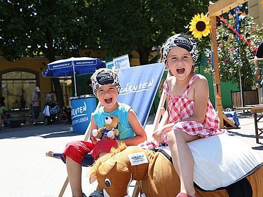 Die kleinen Gäste hatten beim Kärnten-Fest in Schönbrunn ihren Spaß