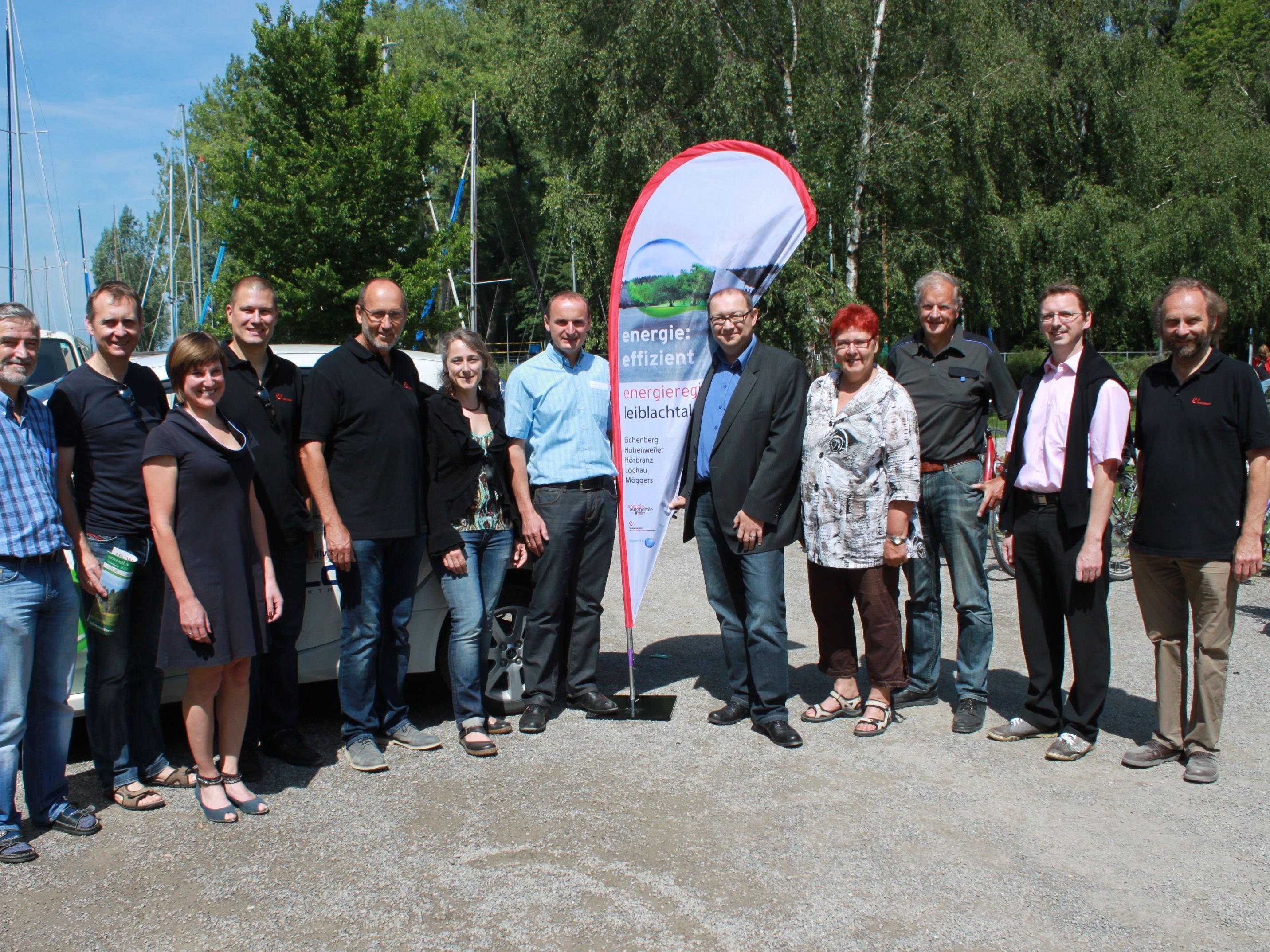 Vertreter aus allen Leiblachtalgemeinden trafen sich zur Präsentation des Projektes „Energieregion Leiblachtal“.