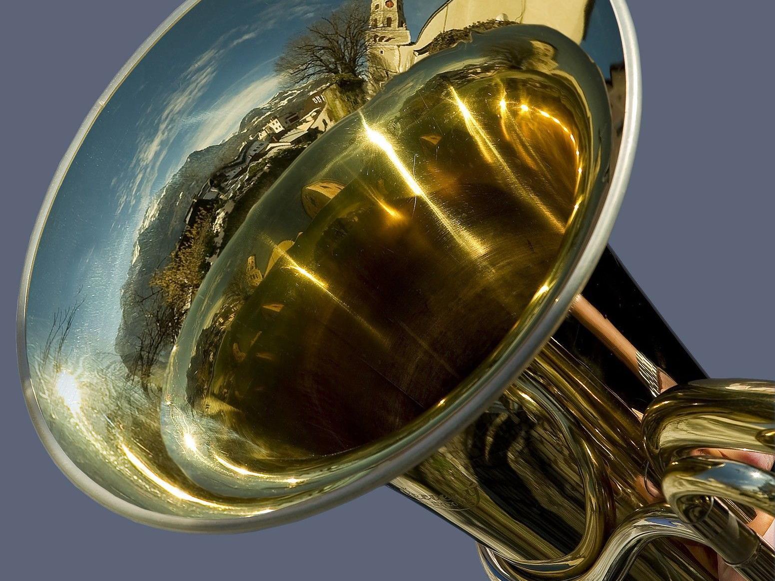 Die Tuba von Karl Huber, deren Töne in der Kulturnacht erklingen.