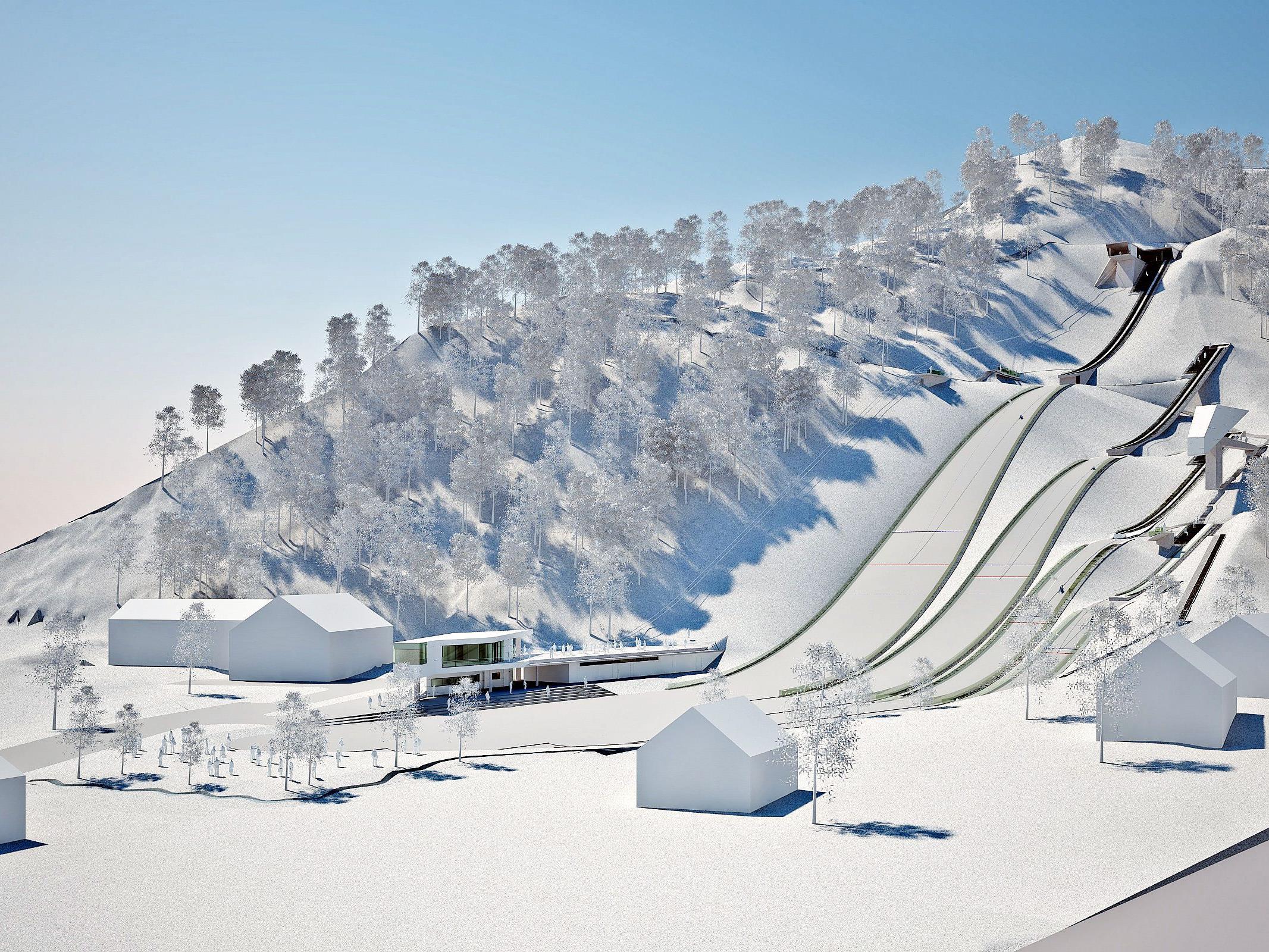 In Tschagguns ist am Standort der früheren Zelfenschanze eine moderne Skisprunganlage geplant.