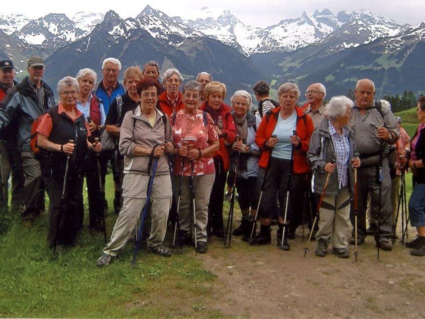 Seniorenrunde Rankweil auf Wanderschaft.