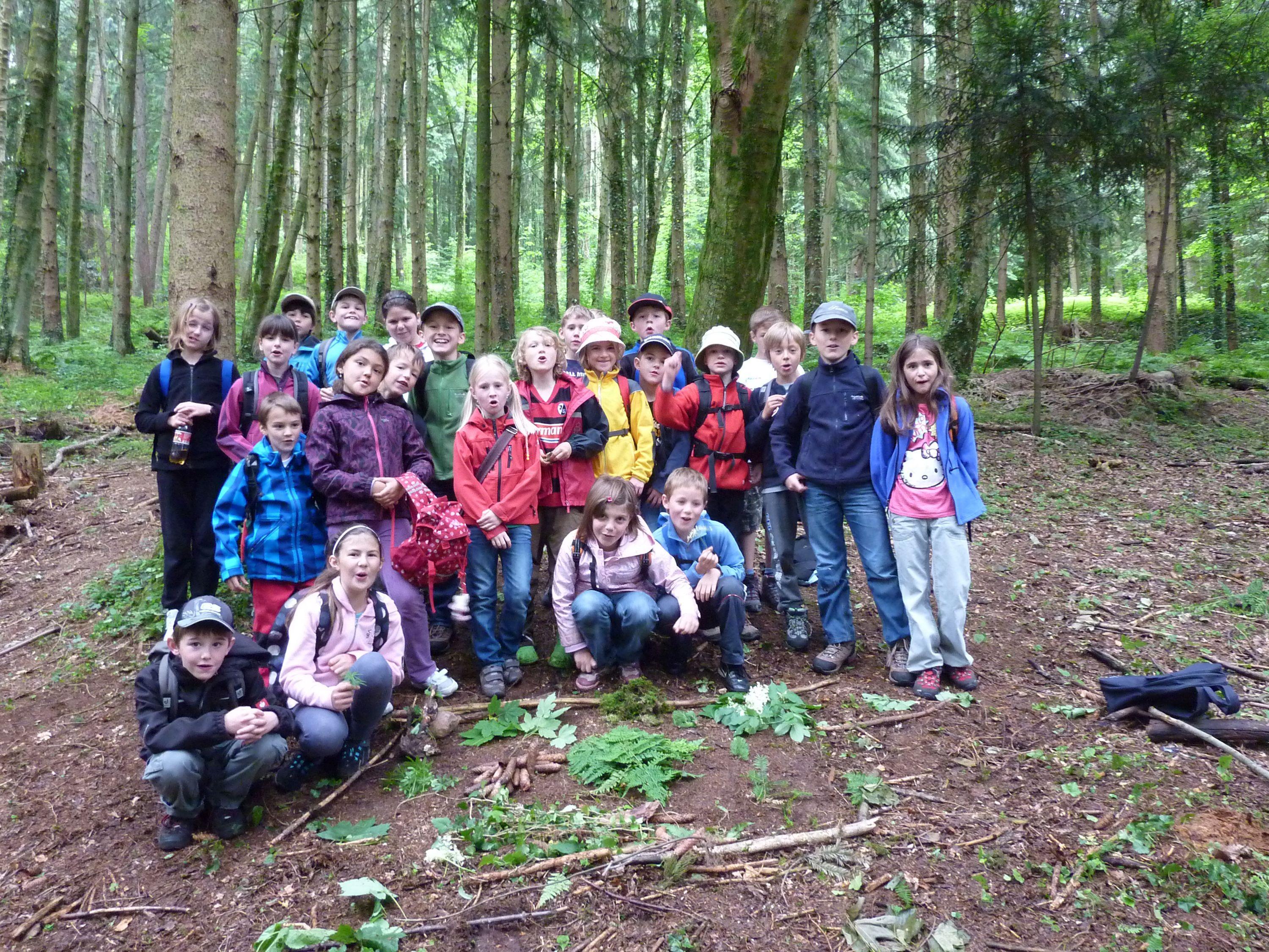 Schülerinnen und Schüler der Waldschule Bodensee