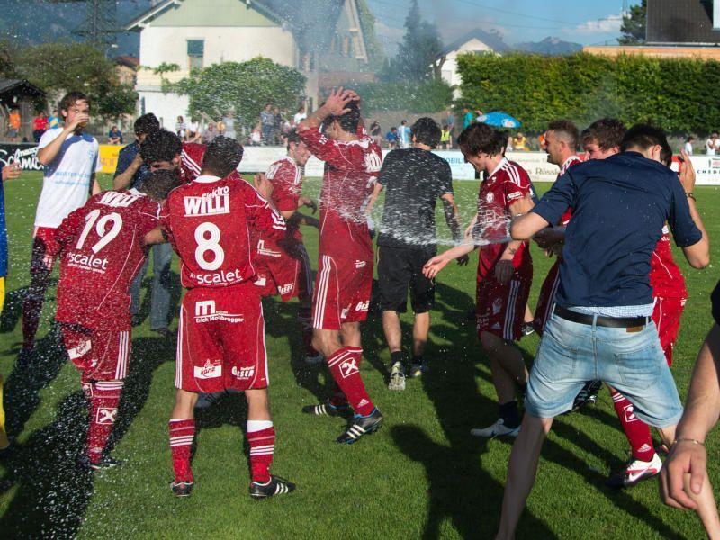 FC Andelsbuch feierte den ersten Vorarlbergliga-Meistertitel.