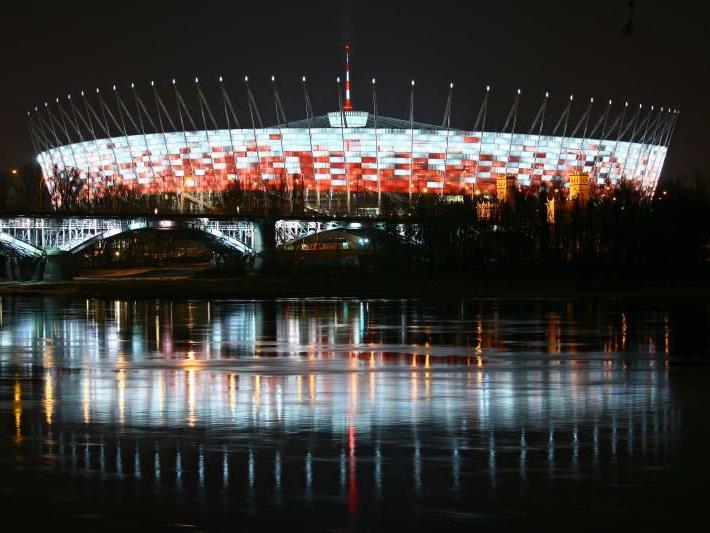 Fußball-Stadion in Warschau