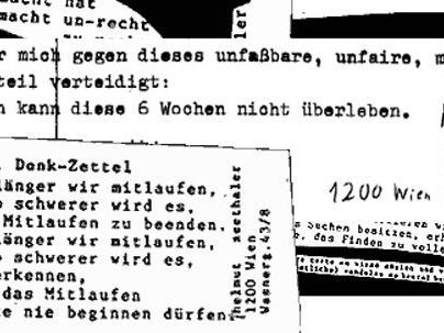 Eine Million solcher Zettel hat Helmut Seethaler seit 1976 verteilt Eine Million solcher Zettel hat Helmut Seethaler seit 1976 verteilt