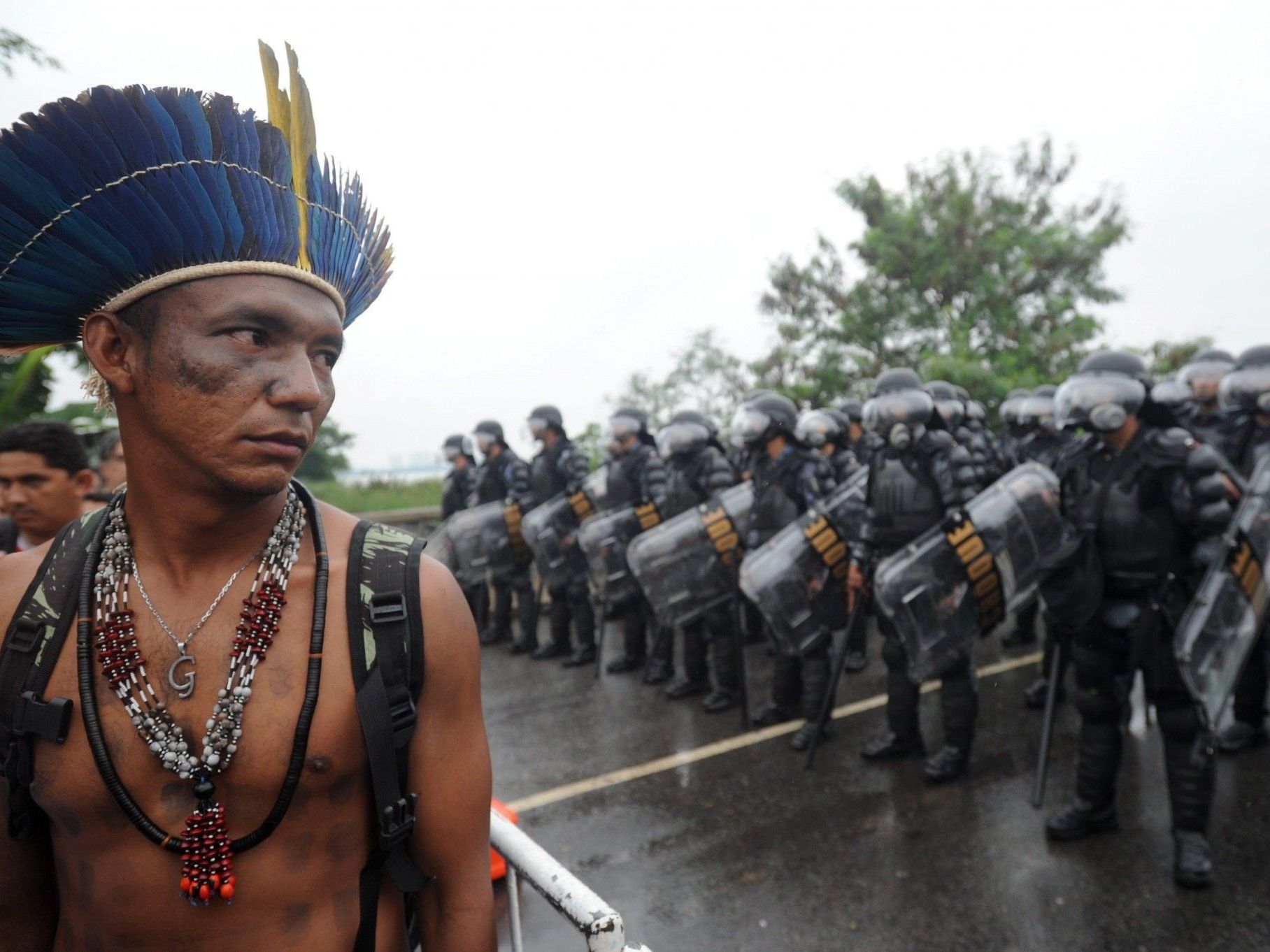 Der Bau des Belo-Monte-Staudamms in Brasilien geht nach Protesten weiter. Der Bau des Belo-Monte-Staudamms in Brasilien geht nach Protesten weiter.