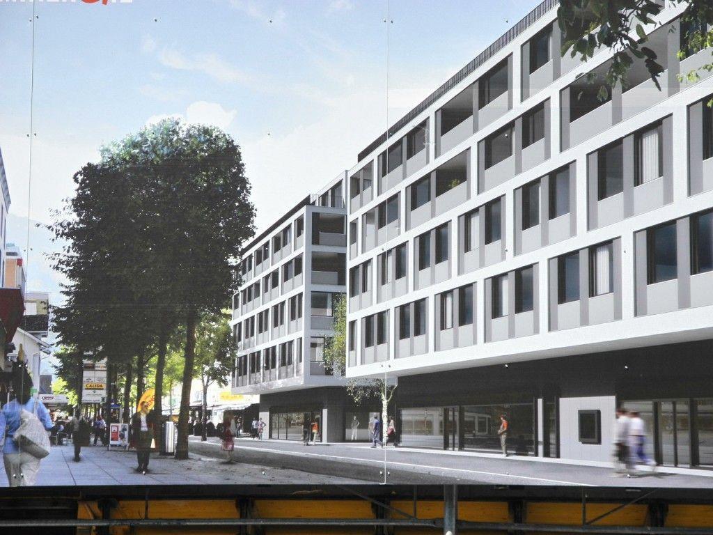 Zwei fünfstöckige Baukörper sollen bis im kommenden Jahr die Buchser Bahnhofstraße prägen