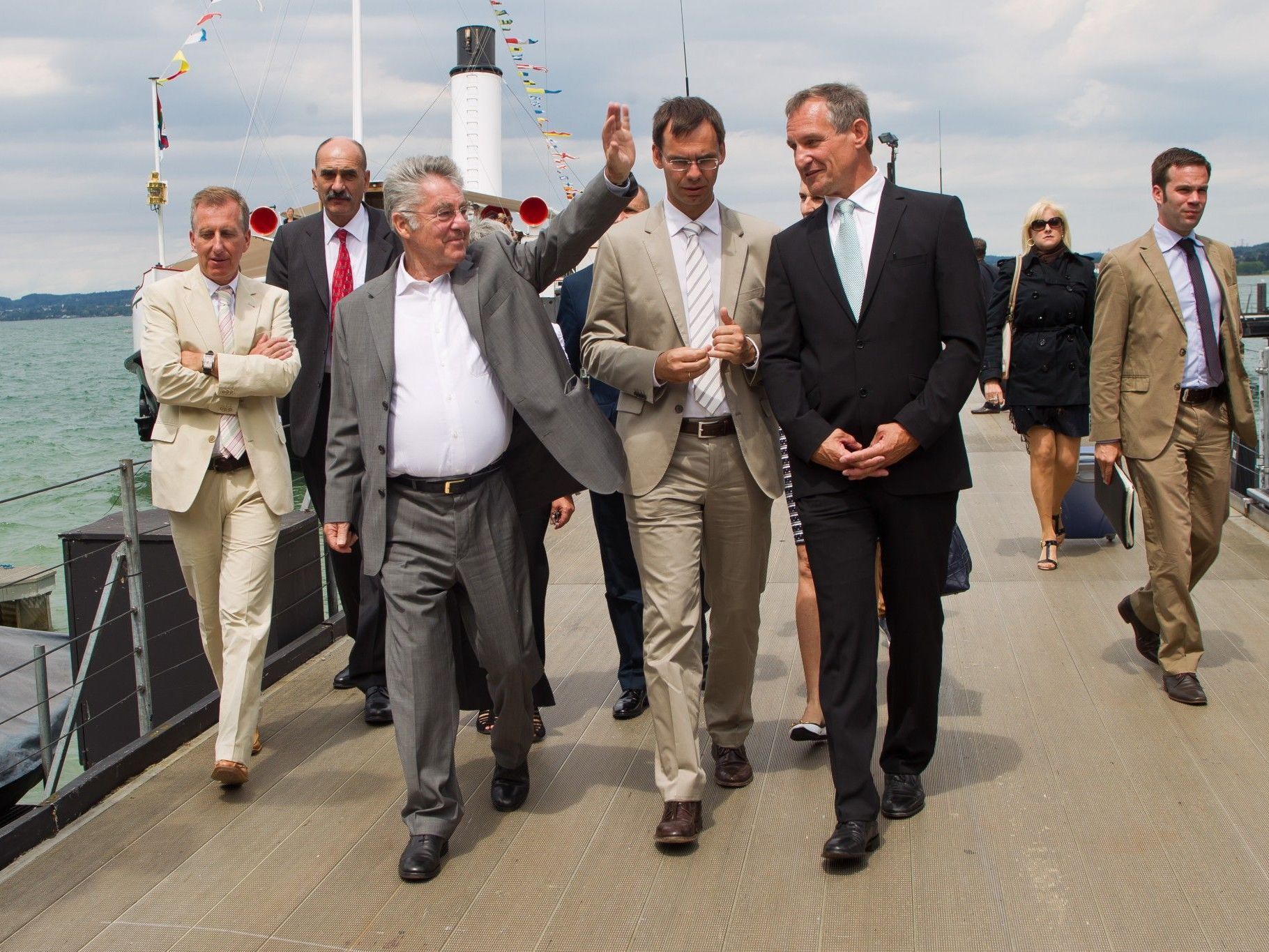 Bundespräsident Heinz Fischer auf Bregenz-Tour. Bundespräsident Heinz Fischer auf Bregenz-Tour.