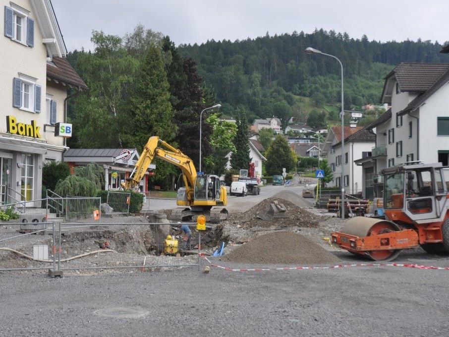 Die Kanalarbeiten an der Walgaustrasse in Klaus sind abgeschlossen.