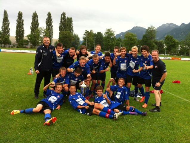 Die AKA Vorarlberg U-15-Elf gewann das Turnier in Götzis.