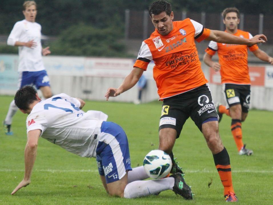 Ali Osman zählte zu den Aktivposten des FC Lustenau, spielte aber nur eine Stunde.