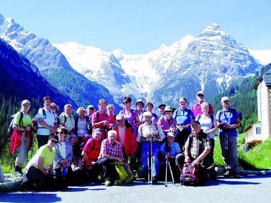 Die Seniorenbund-Wandergruppe im Vintschgau