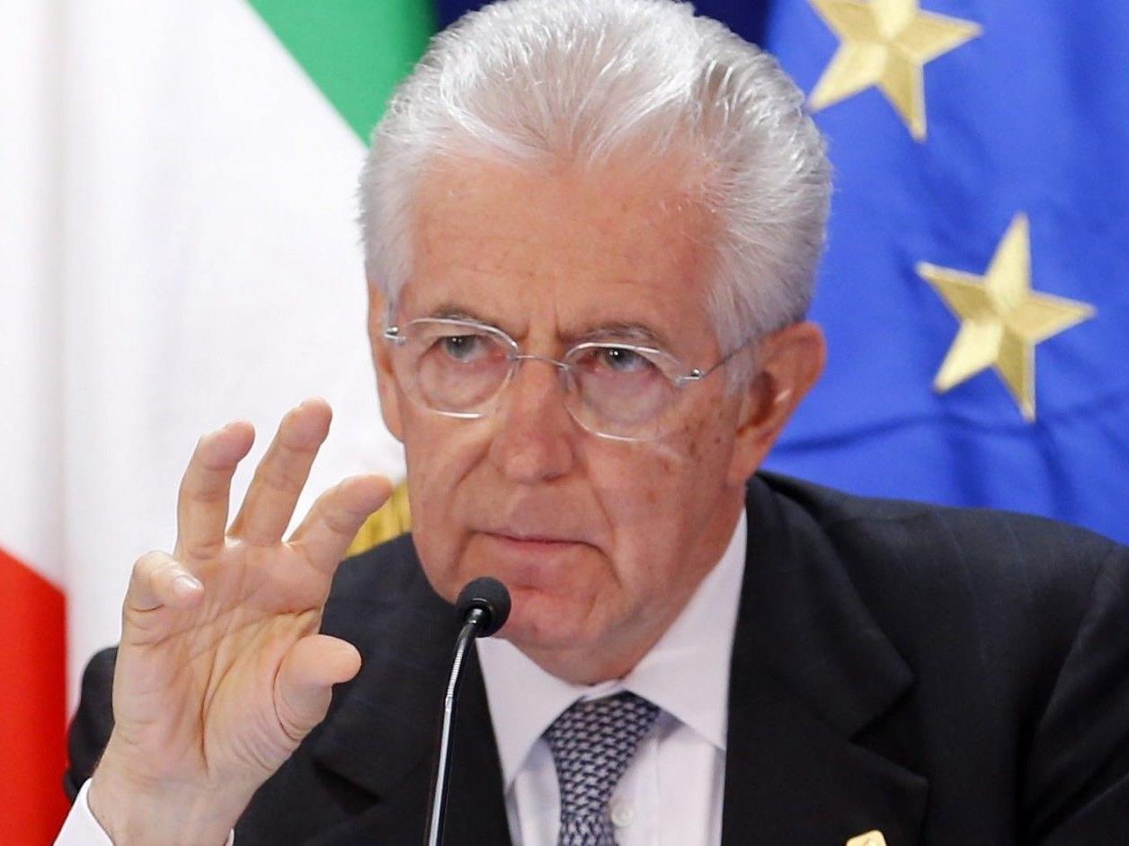Mario Monti's Italien gerät immer tiefer in den Krisensog.
