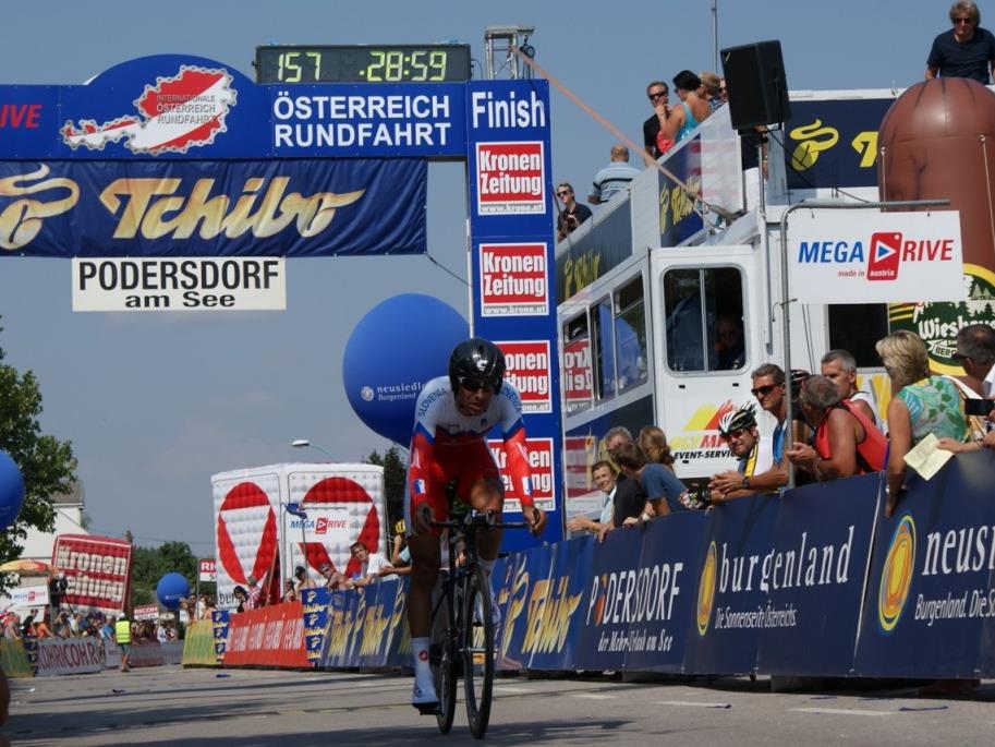 Robert Vrecer ist nach dem Zeitfahren in der Gesamtwertung der Ö-Tour nun Dritter.