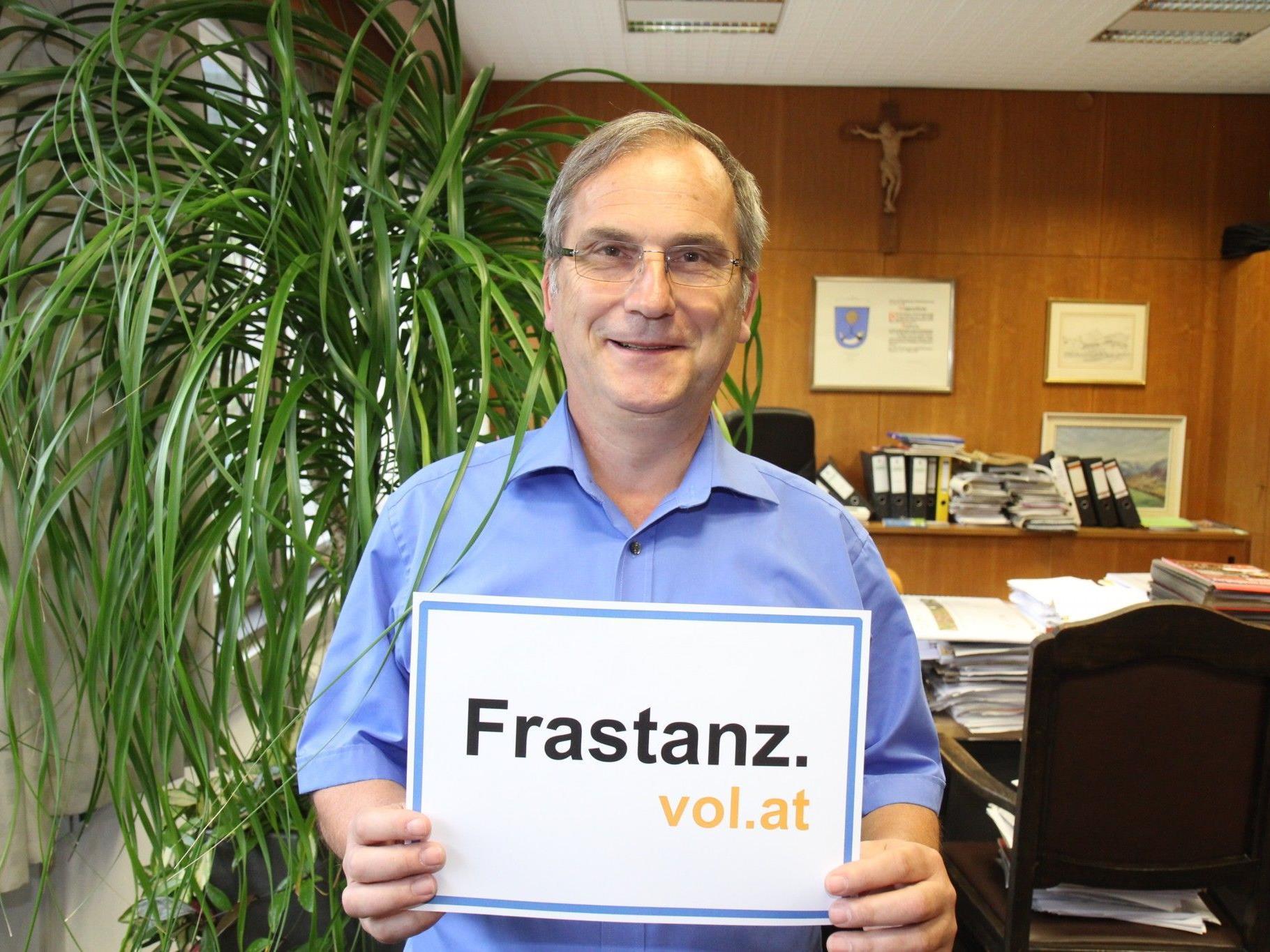 Bürgermeister Eugen Gabriel im Interview über anstehende Projekte in Frastanz.