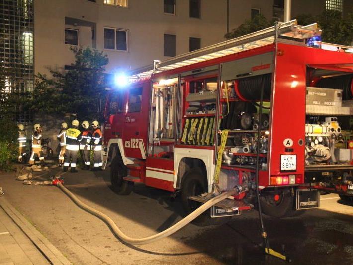 Großeinsatz der Feuerwehr in Feldkirch am Mittwoch Abend.
