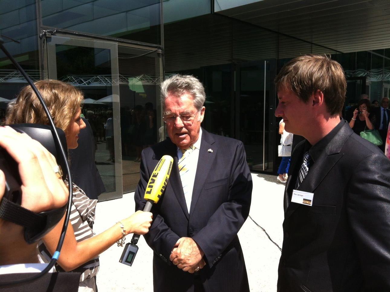 Bundespräsident Heinz Fischer im Interview mit VOL.AT.