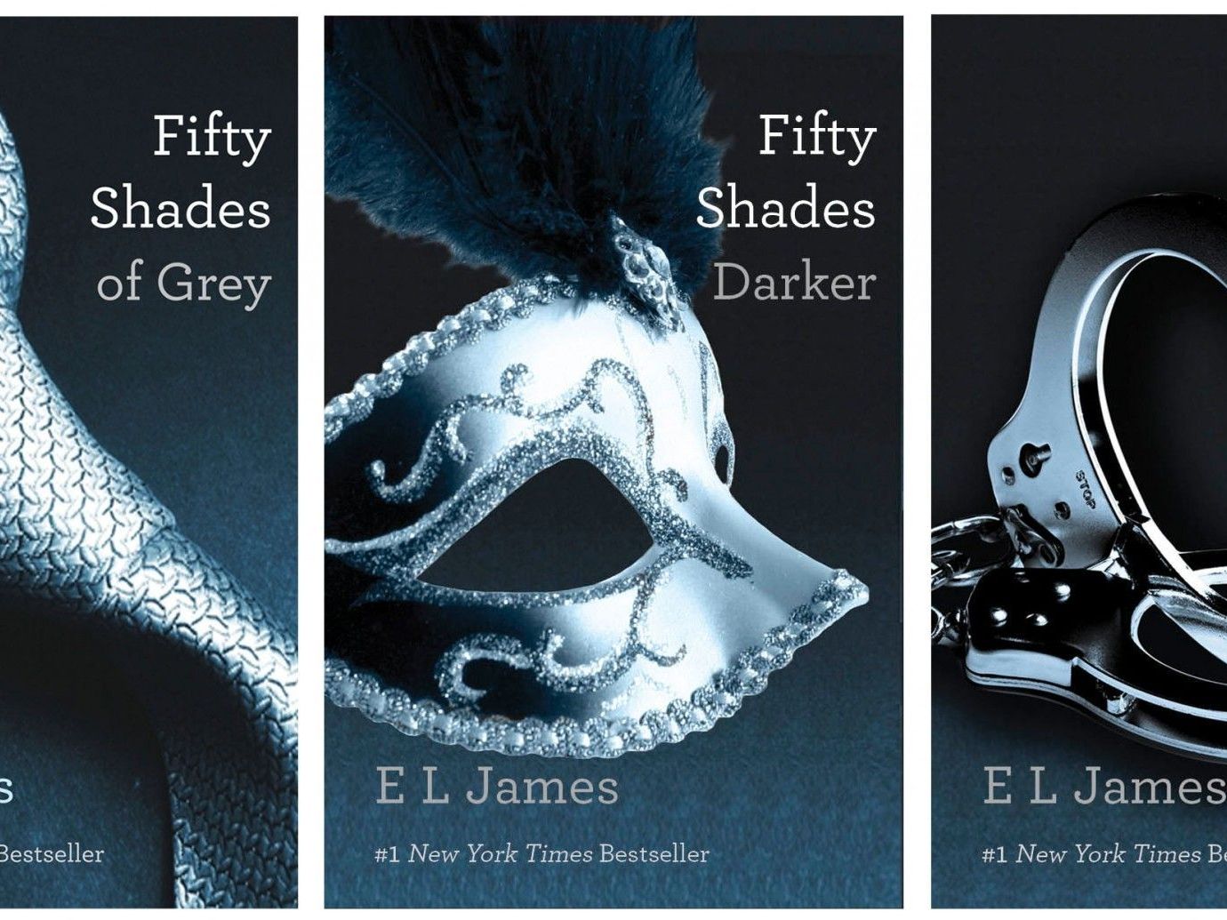 Original-Cover der "Fifty Shades"-Triologie. Original-Cover der "Fifty Shades"-Triologie.