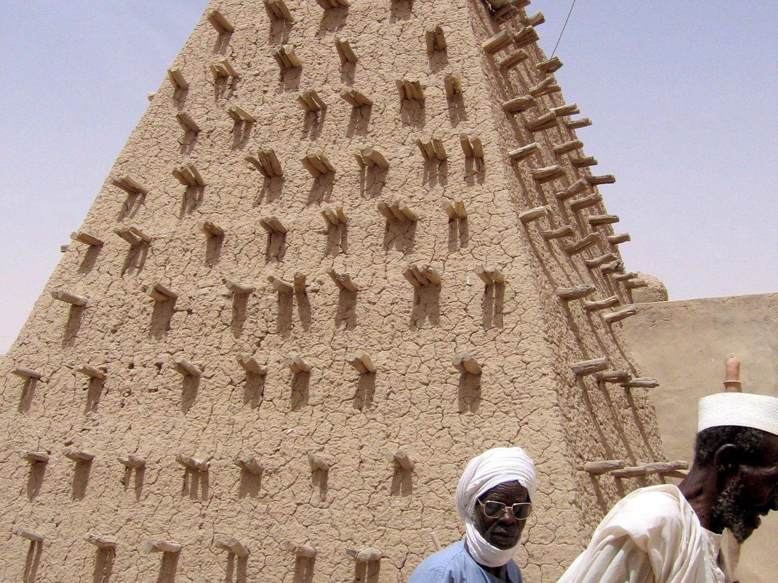 Minarett der Lehm-Moschee in Timbuktu.