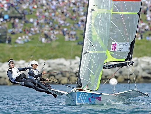 Trotz Sieg im Medal-Race reichte es für Delle Karth/Resch nur zum undankbaren vierten Platz. Trotz Sieg im Medal-Race reichte es für Delle Karth/Resch nur zum undankbaren vierten Platz.