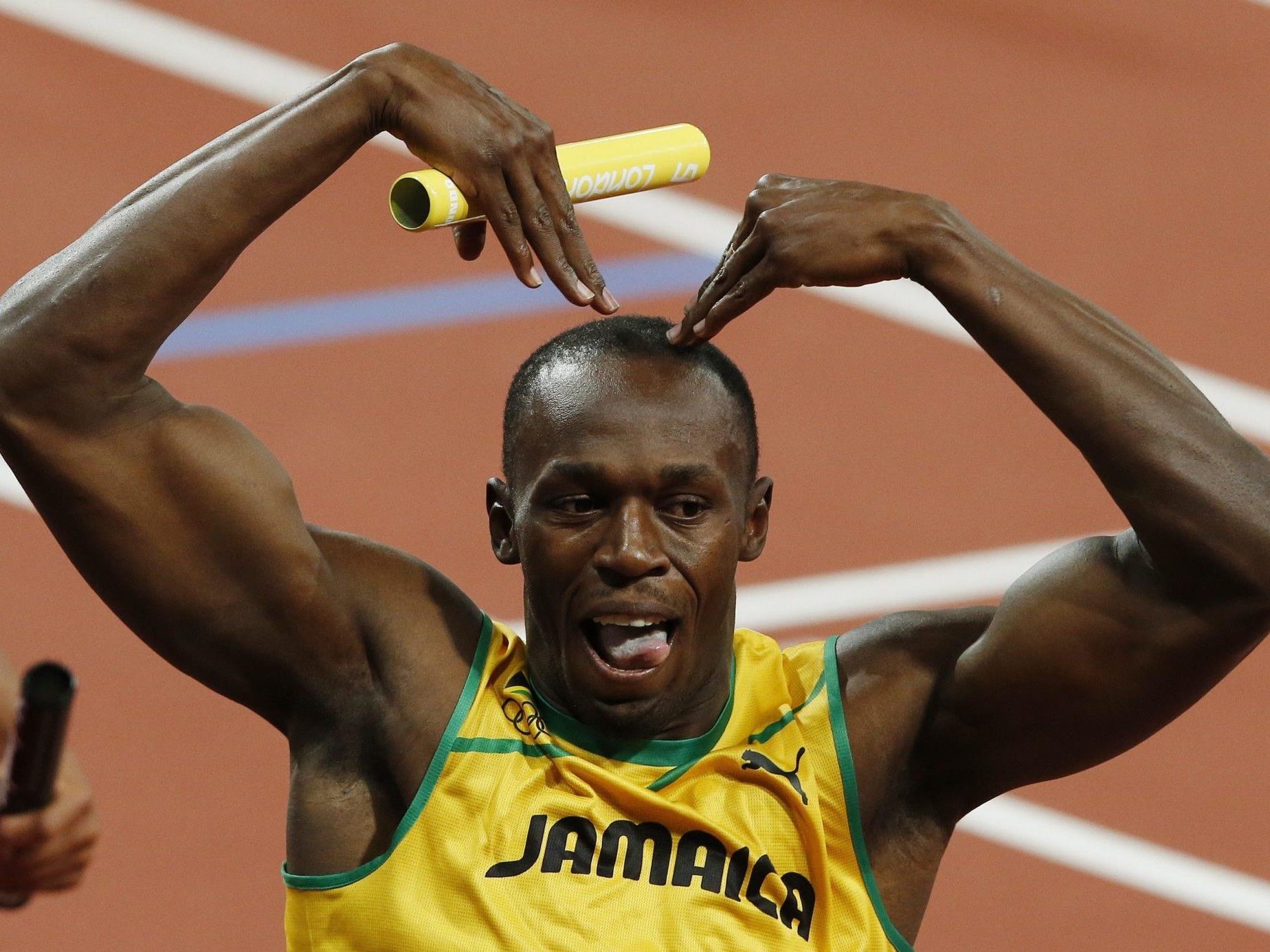 Usain Bolt, der Sprint-Star aus Jamaika, holte wie 2008 in Peking dreimal Gold.
