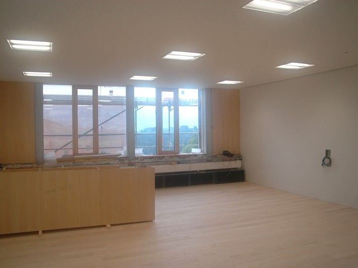 Die Arbeiten an der Mittelschule Doren laufen auf Hochbetrieb. Die Arbeiten an der Mittelschule Doren laufen auf Hochbetrieb.