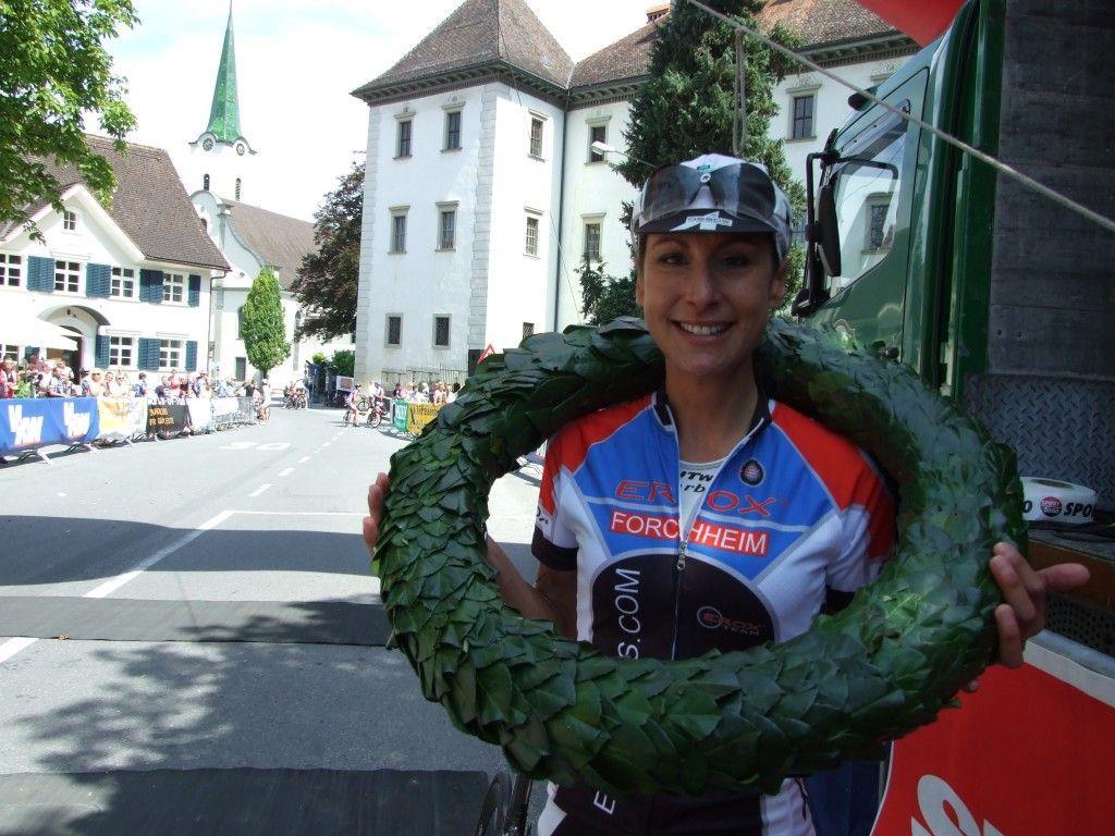 Die Italienerin Marina Ilmer gewann die Frauenkonkurrenz mit neuer Bestzeit.