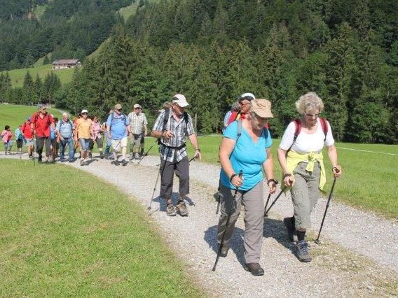 Teilnehmer der Wanderung im Lecknertal Teilnehmer der Wanderung im Lecknertal
