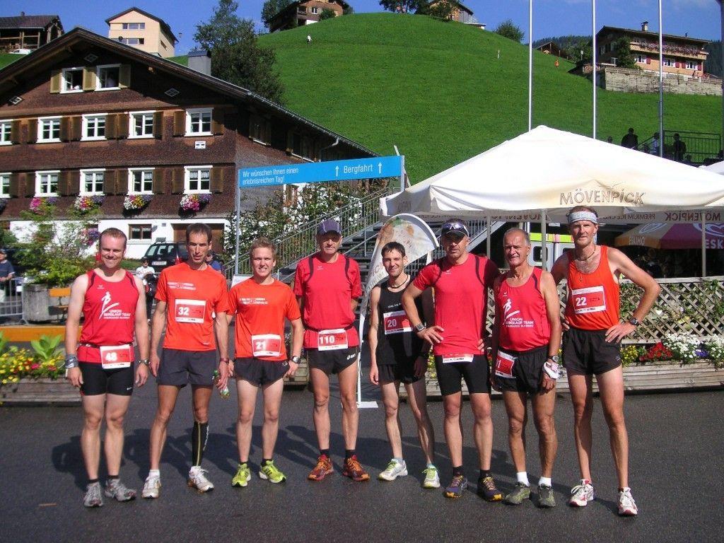 Die acht BLT Sparkasse Bludenz Läufer vor der Jagd nach den Landesmeistertiteln auf den Diedamskopf