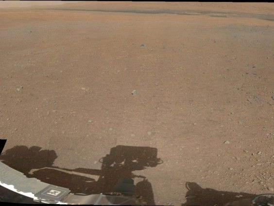 Das Panoramafoto, geschossen vom Mars-Rover "Curiosity".