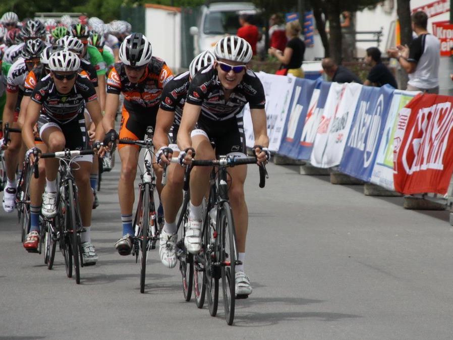 Starke Leistungen des Radteam Vorarlberg, aber es fehlte die Spitzenplatzierung.