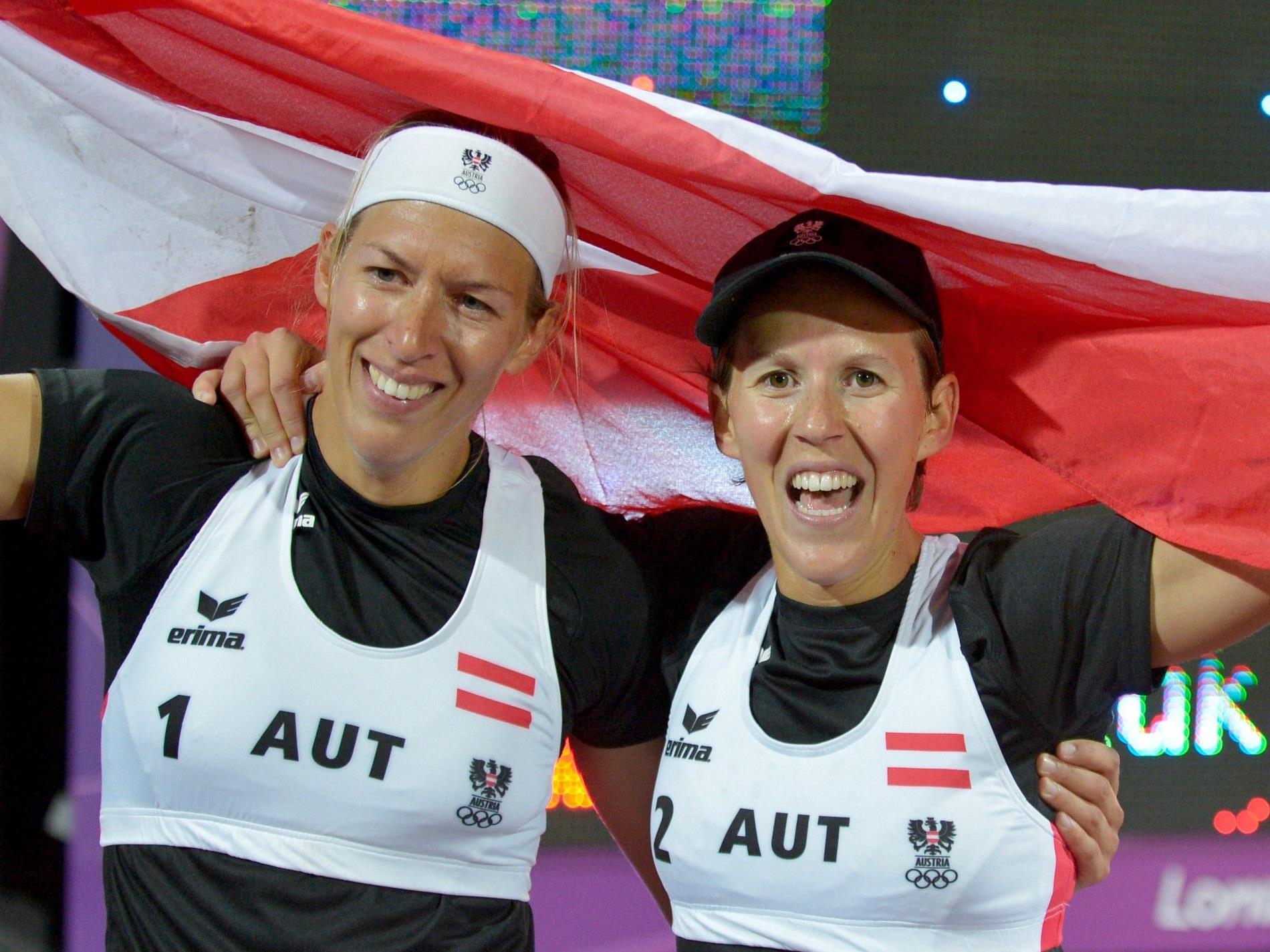Doris und Stefanie Schwaiger lieferten im Beachvolleyball eines der Top-Ergebnisse für Österreich.