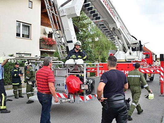In Ternitz/Neunkirchen beim Einsatz der Feuerwehr