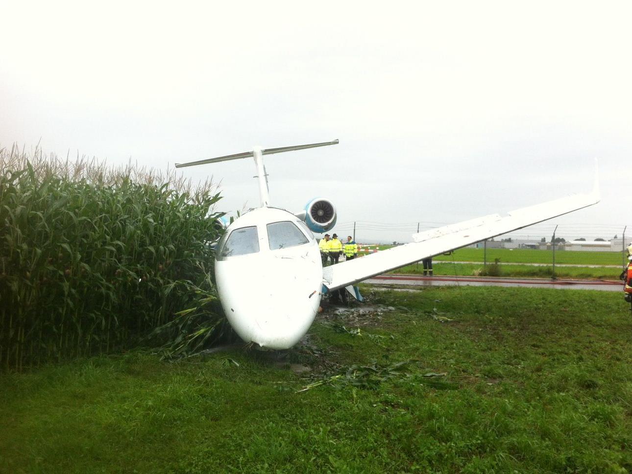 Flugzeug kam erst in einem Maisfeld zum Stillstand