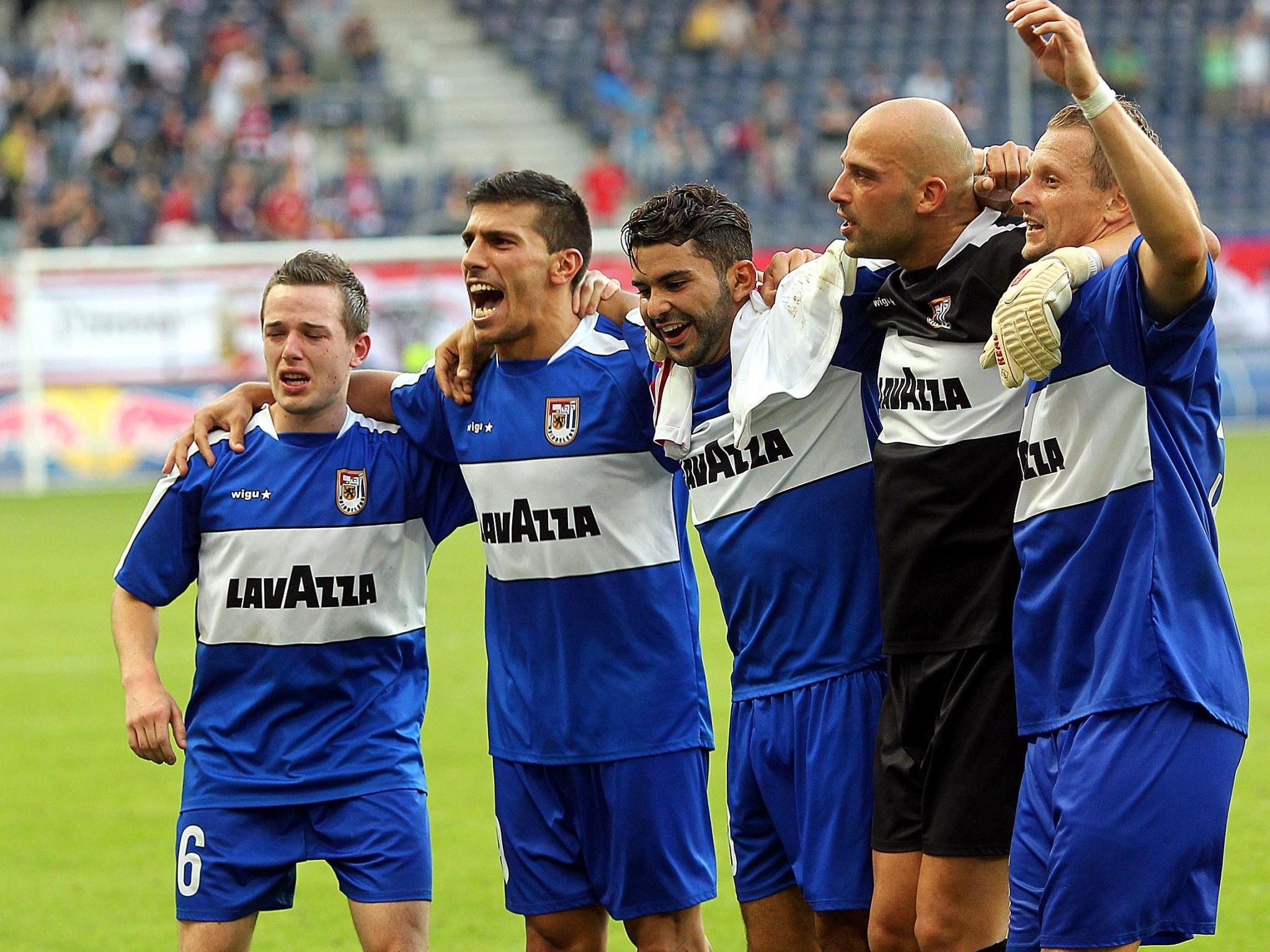 Spieler des FC Düdelingen konnten gegen Red Bull Salzburg jubeln.
