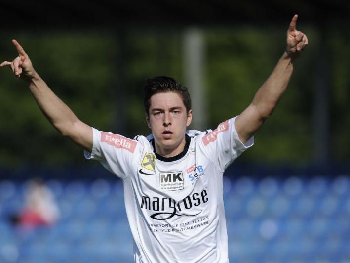 Der Bregenzer Timm Lingg schoss das 1:0 beim 3:1-Sensationssieg gegen Liefering. Der Bregenzer Timm Lingg schoss das 1:0 beim 3:1-Sensationssieg gegen Liefering.