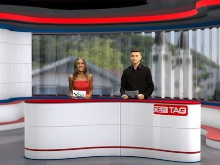 Das Moderatoren-Team von Ländle TV: Bianca Oberscheider und Marc Gächter.