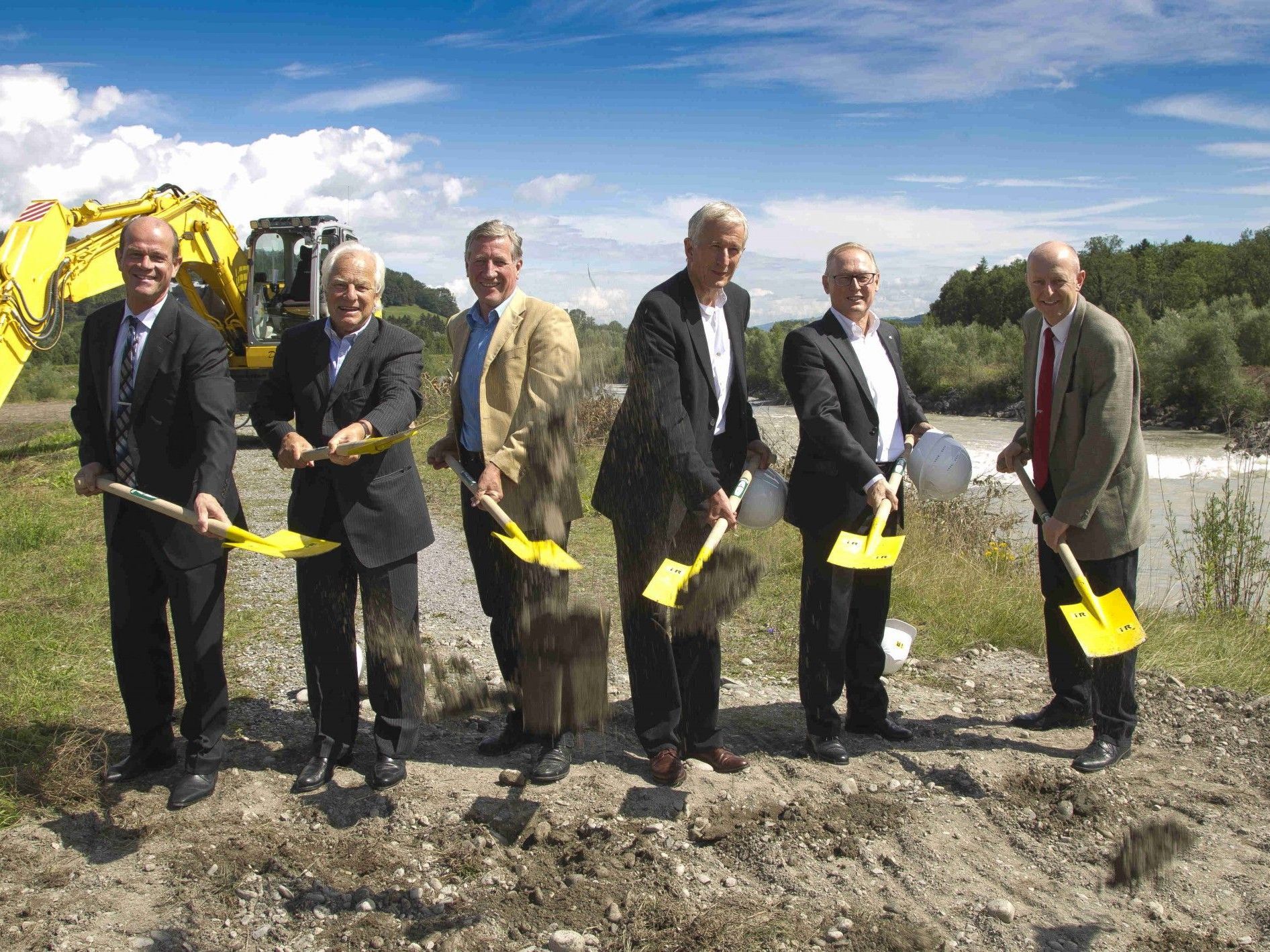 Der offizielle Spatenstich für das Illspitz Kraftwerk in Feldkirch. Der offizielle Spatenstich für das Illspitz Kraftwerk in Feldkirch.