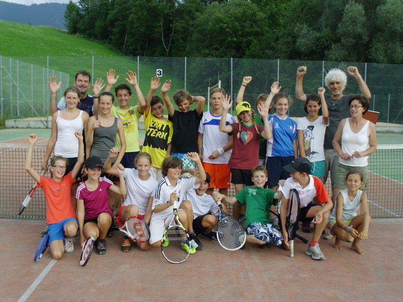 Begeisterung bei den Teilnehmern des 1. Mittelwälder Tennisturniers