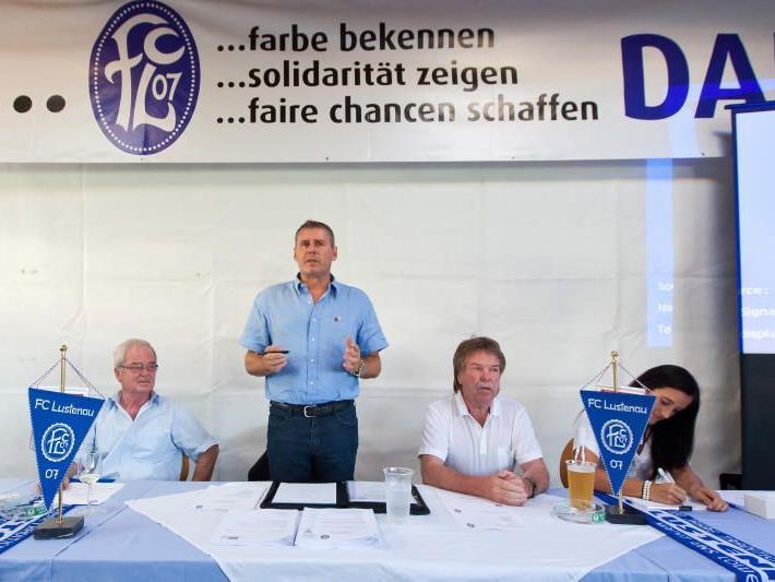 FC Lustenau-Präsident Dieter Sperger wurde bei den Neuwahlen einstimmig wiedergewählt.
