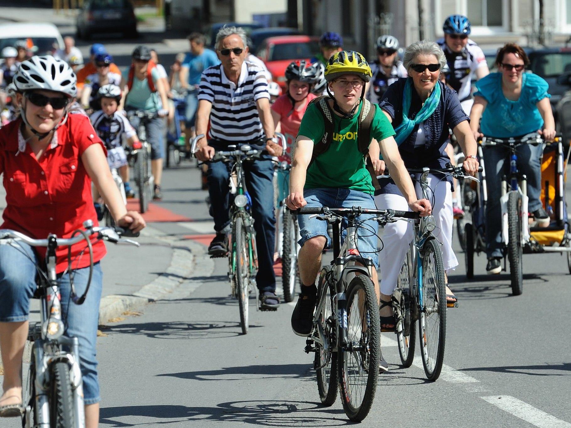 Im Rahmen der Umweltwoche findet heuer erstmals eine Fahrradparade nach Feldkirch statt.