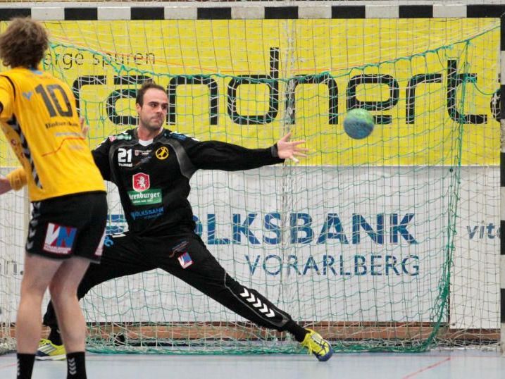 Bregenz Keeper Goran Aleksic durfte sich über einen weiteren Sieg freuen Bregenz Keeper Goran Aleksic durfte sich über einen weiteren Sieg freuen