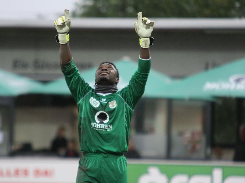 Dornbirn Goalie Joshua Ndybisi hielt seinen Kasten rein. Dornbirn Goalie Joshua Ndybisi hielt seinen Kasten rein.