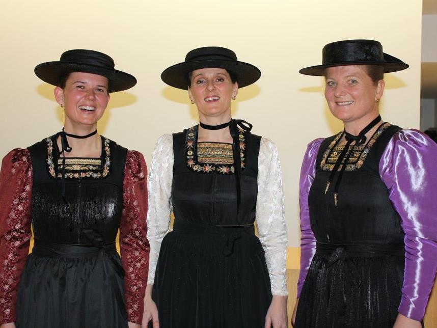 Auch der Dreigesang "echtstimmig" beteiligt sich am Bregenzerwälder Chortreff in Schönenbach.