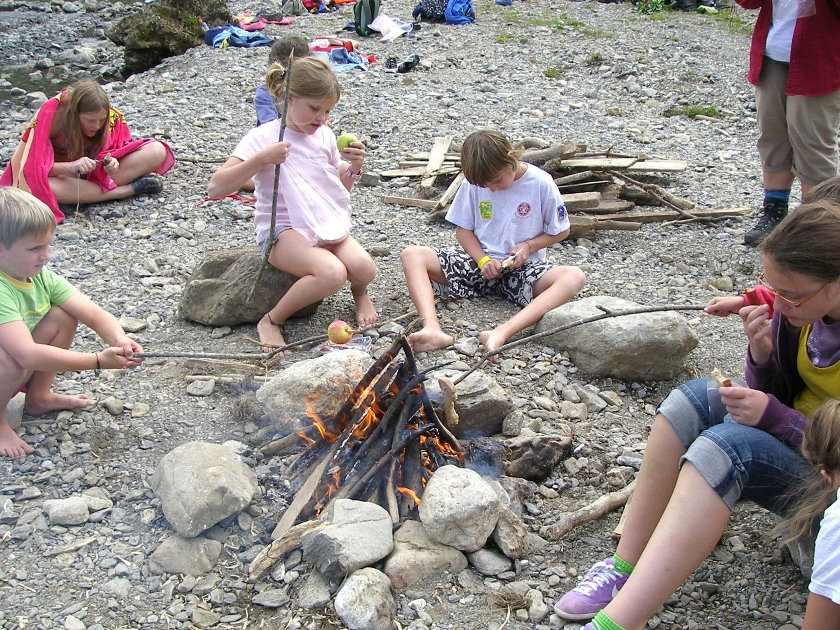 Auch die Fußacher Hörnle-Piraten müssen sich manchmal stärken. Auch die Fußacher Hörnle-Piraten müssen sich manchmal stärken.